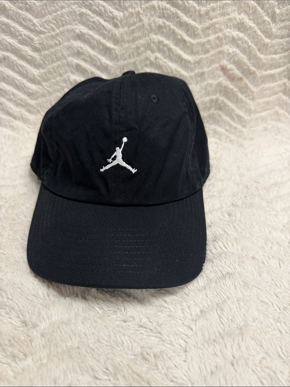 Nike Jordan Club Jumpman Black Baseball Hat Strapback Mens L/XL